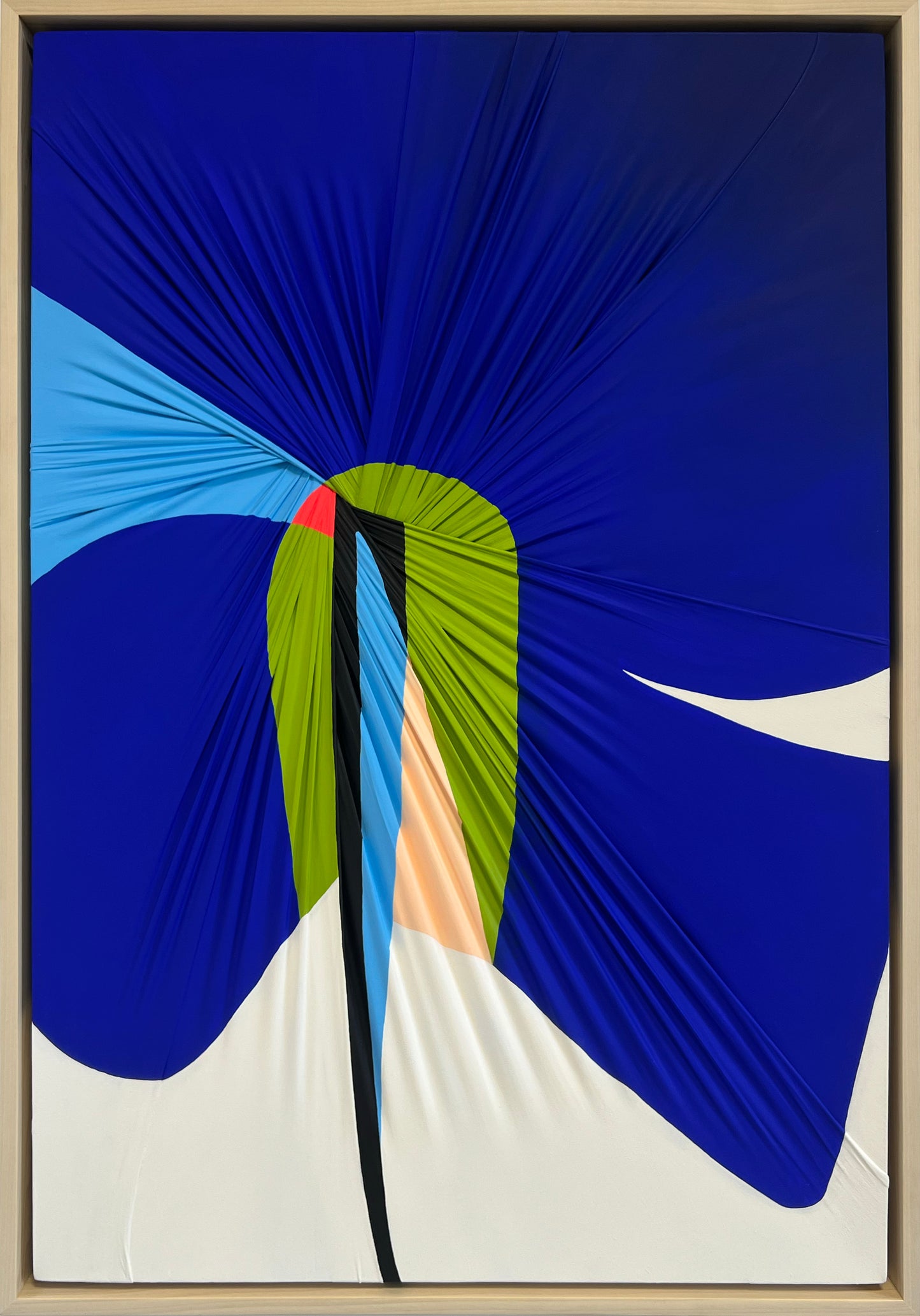 Flora In Blue 36"H x 24"W