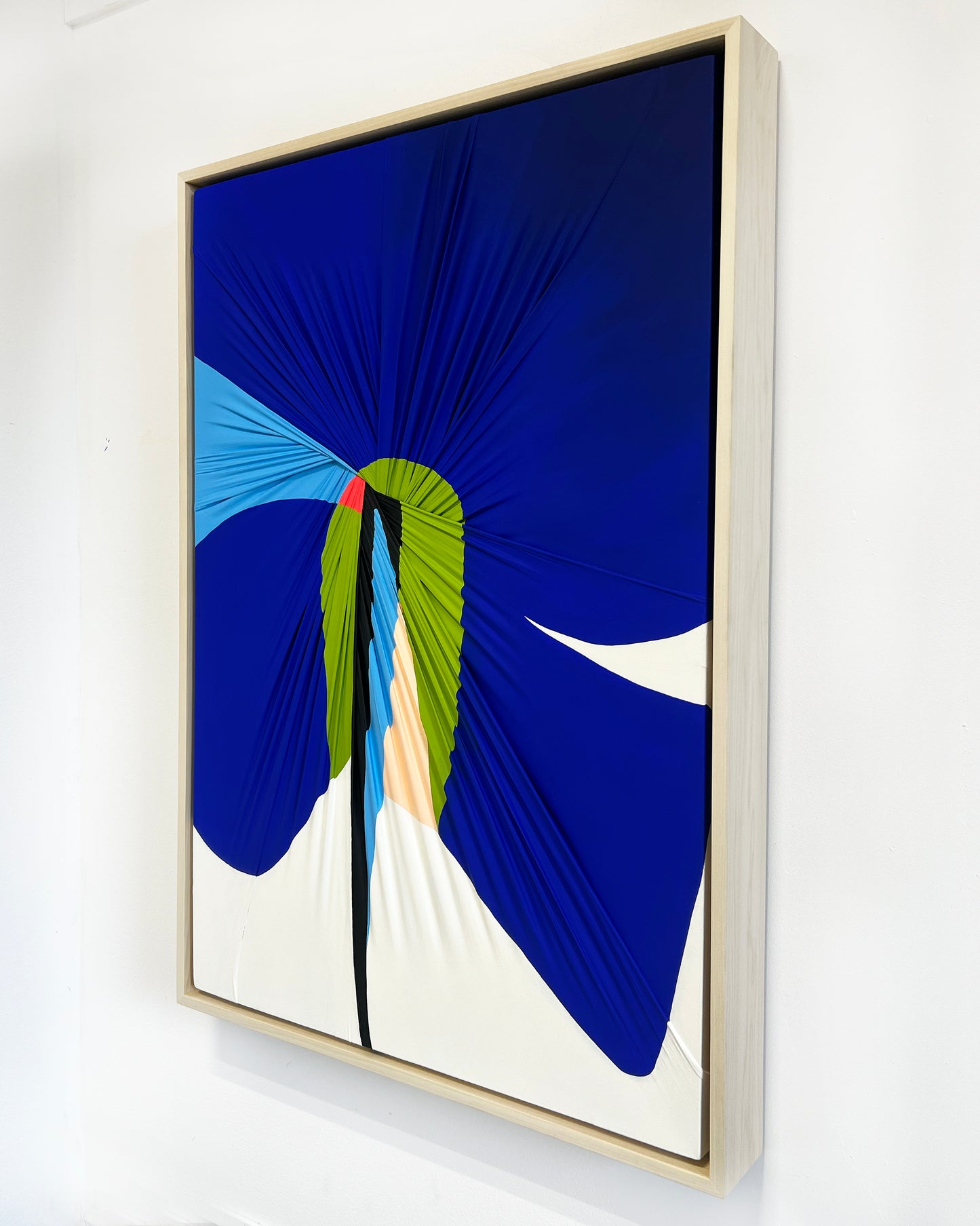 Flora In Blue 36"H x 24"W